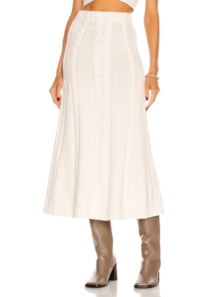 SIMKHAI Jovie Skirt in White - White. Size S (also in ).