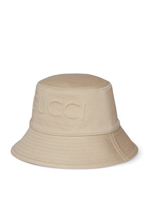 Gucci Cotton Logo Bucket Hat