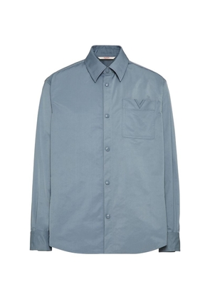 Valentino Nylon V-Detail Shirt Jacket