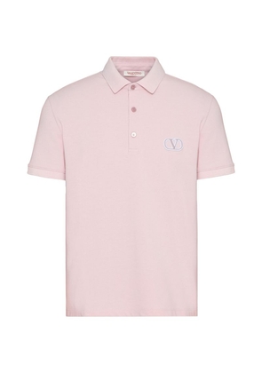 Valentino Cotton Vlogo Polo Shirt