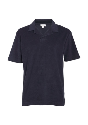 Sunspel Cotton Towelling Polo Shirt