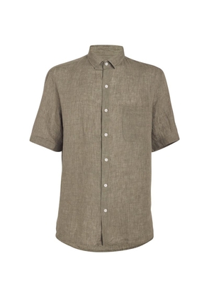 Sunspel Linen Short-Sleeve Shirt