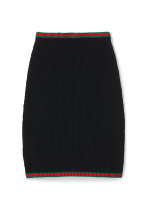 Gucci Web Stripe Midi Skirt