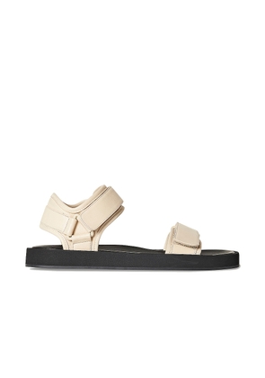 The Row Hook and Loop II Sandals in Oatmilk - Neutral. Size 36 (also in ).
