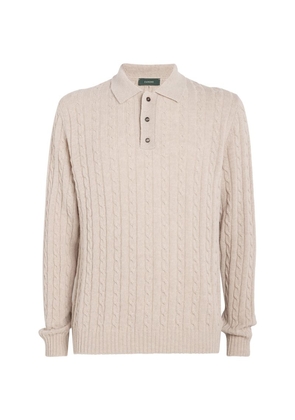 Slowear Virgin Wool-Cashmere Polo Sweater