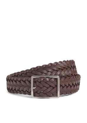Paul Smith Leather Reversible Braided Belt