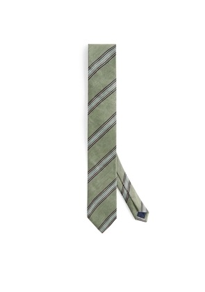 Paul Smith Linen-Silk Striped Tie