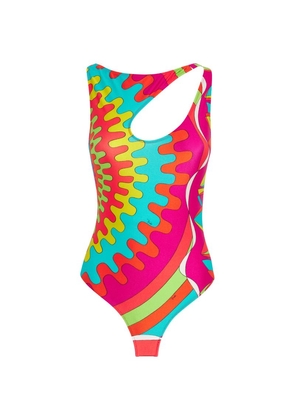 Pucci Bersaglio Print Asymmetric Swimsuit