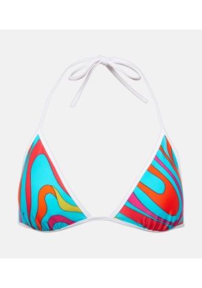 Pucci Marmo printed bikini top