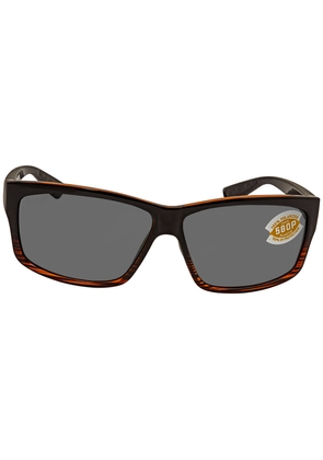 Costa Del Mar CUT Grey Polarized Polycarbonate Mens Sunglasses UT 52 OGP 60