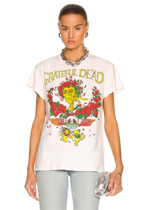 Madeworn Grateful Dead Tee in Off White - White. Size XS (also in ).