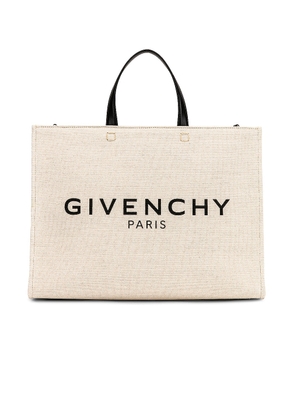 Givenchy Medium G Tote Shopping Bag in Beige & Black - Beige. Size all.