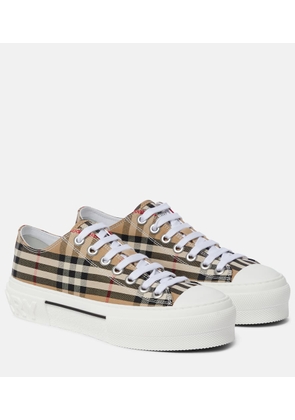 Burberry Burberry Check canvas sneakers