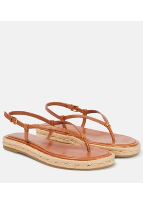 Tory Burch Thong leather espadrilles