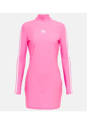 Balenciaga x Adidas logo mockneck minidress