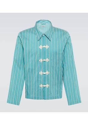 Bode Shore Stripe cotton-blend shirt