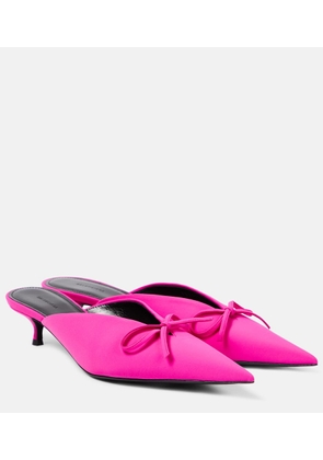 Balenciaga Knife Bow leather-trimmed pumps