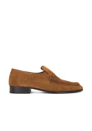 The Row New Soft Loafer in Bark - Tan. Size 39 (also in 39.5).