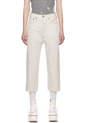 R13 SSENSE Exclusive Off-White Jeans