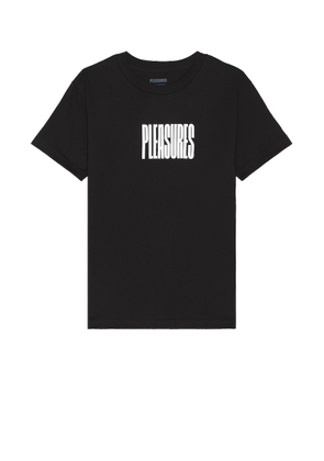 Pleasures Master T-shirt in Black - Black. Size S (also in XXL/2X).