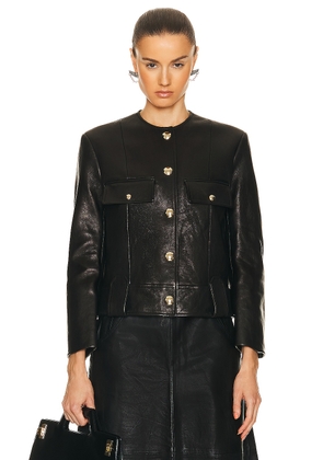 KHAITE Laybin Jacket in Black - Black. Size 2 (also in ).