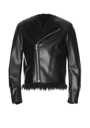 COMME des GARCONS Homme Plus Rider Jacket in Black - Black. Size L (also in ).