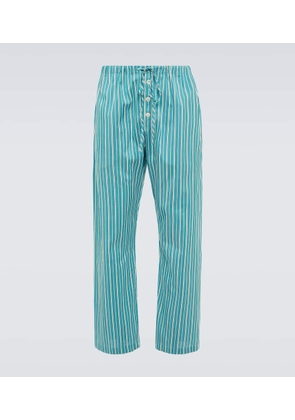 Bode Shore Stripe cotton-blend pajama pants