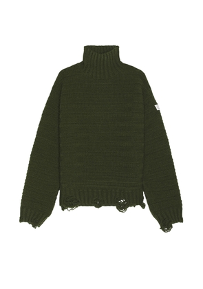 MM6 Maison Margiela Pullover in Khaki - Green. Size L (also in M, S).