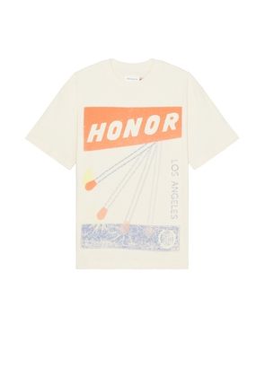 Honor The Gift Match Box Short Sleeve Shirt in White - Cream. Size L (also in M, S, XL).
