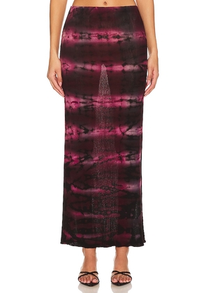 COTTON CITIZEN Rio Maxi Skirt in Pink. Size XS.