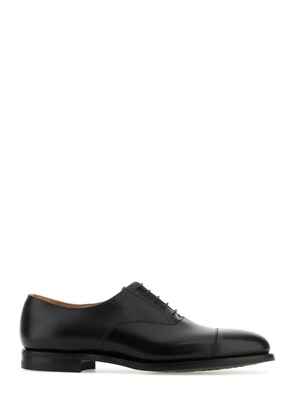 Crockett & Jones Black Leather Connaught 2 Lace-Up Shoes