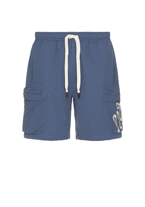 Honor The Gift Cargo Short in Blue. Size M, S, XL.