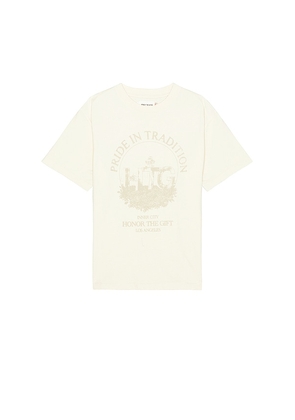 Honor The Gift Pride in Tradition Short Sleeve Tee in Cream. Size M, S, XL.