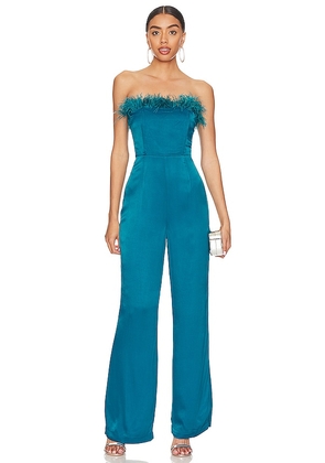 Lovers and Friends Trish Jumpsuit in Teal. Size XS.