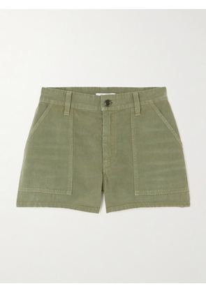 RE/DONE - Cotton-drill Denim Shorts - Green - 24,25,26,27,28,29,30,31