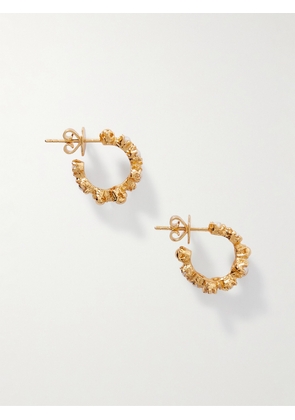 Pacharee - Floret Small Gold-tone Pearl Hoop Earrings - One size