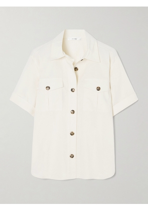 FRAME - Cotton-blend Shirt - Cream - x small,small,medium,large,x large