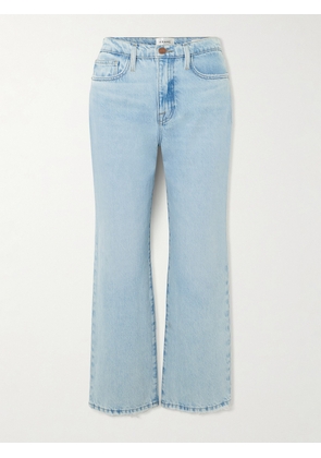 FRAME - + Net Sustain Le Jane Ankle Cropped High-rise Straight-leg Jeans - Blue - 25,26,27,28,29,30,31