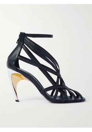 Alexander McQueen - Armadillo Leather Sandals - Black - EU 36,EU 37,EU 38,EU 39,EU 40,EU 41