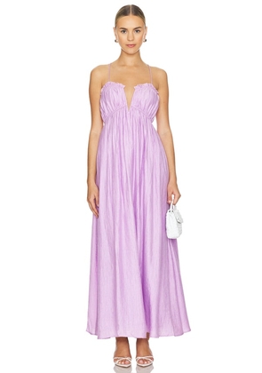 Line & Dot Lylac Maxi Dress in Purple. Size M, S, XS.