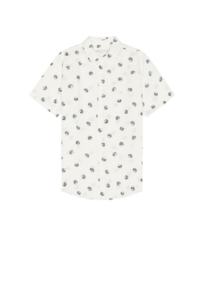 onia Jack Air Linen Shirt in Cream. Size M, S, XL/1X.