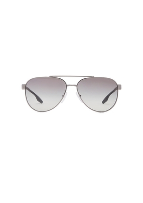 Prada Linea Rossa Aviator Sunglasses in Grey.