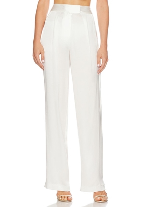 The Sei x REVOLVE Wide Leg Trouser in Ivory. Size 4.