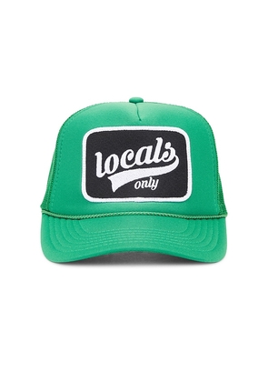 Friday Feelin Locals Only Hat in Green.