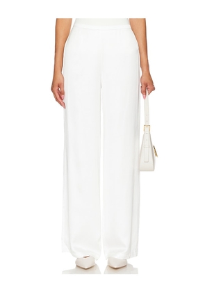Rue Sophie Shawn Trouser in White. Size M, S, XS.