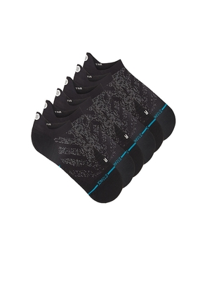 Stance Run Ultralight Tab 3 Pack Socks in Black. Size M.