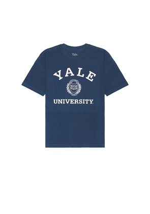 SIXTHREESEVEN Yale University Tee in Navy. Size M, S, XL/1X, XS.