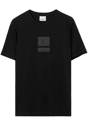 Burberry Equestrian Knight logo-patch short-sleeve T-shirt - Black