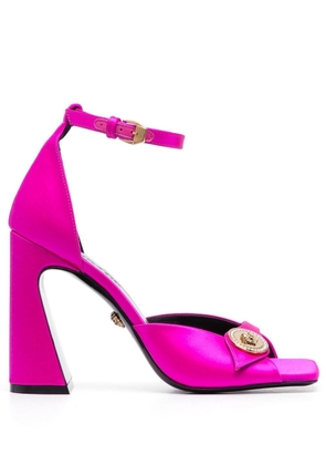 Versace Medusa 110mm satin sandals - Pink