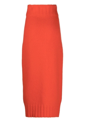 AERON Edith knitted maxi skirt - Orange